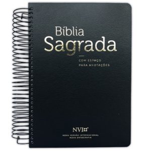 BÍBLIA ANOTE NVI ESPIRAL PRETA
